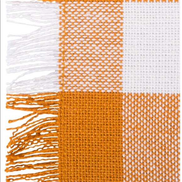 Burnt Orange Gingham Table Runner NWT - Picture 5 of 7